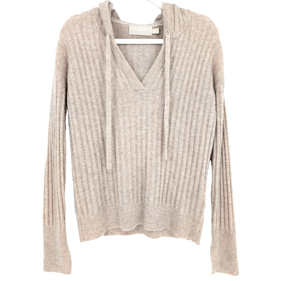 Vineyard Vines Womens Seaspun Cashmere Ribbed Hooded Preppy Coastal Sweater SML - Picture 1 of 8